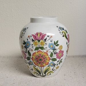Vintage Floral Vase